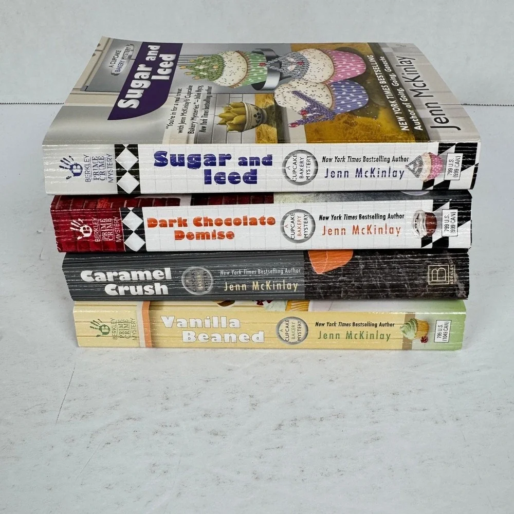 Jenn McKinlay Cupcake Bakery Mystery Series Books 1-4 Lot Cozy Fiction Paperback